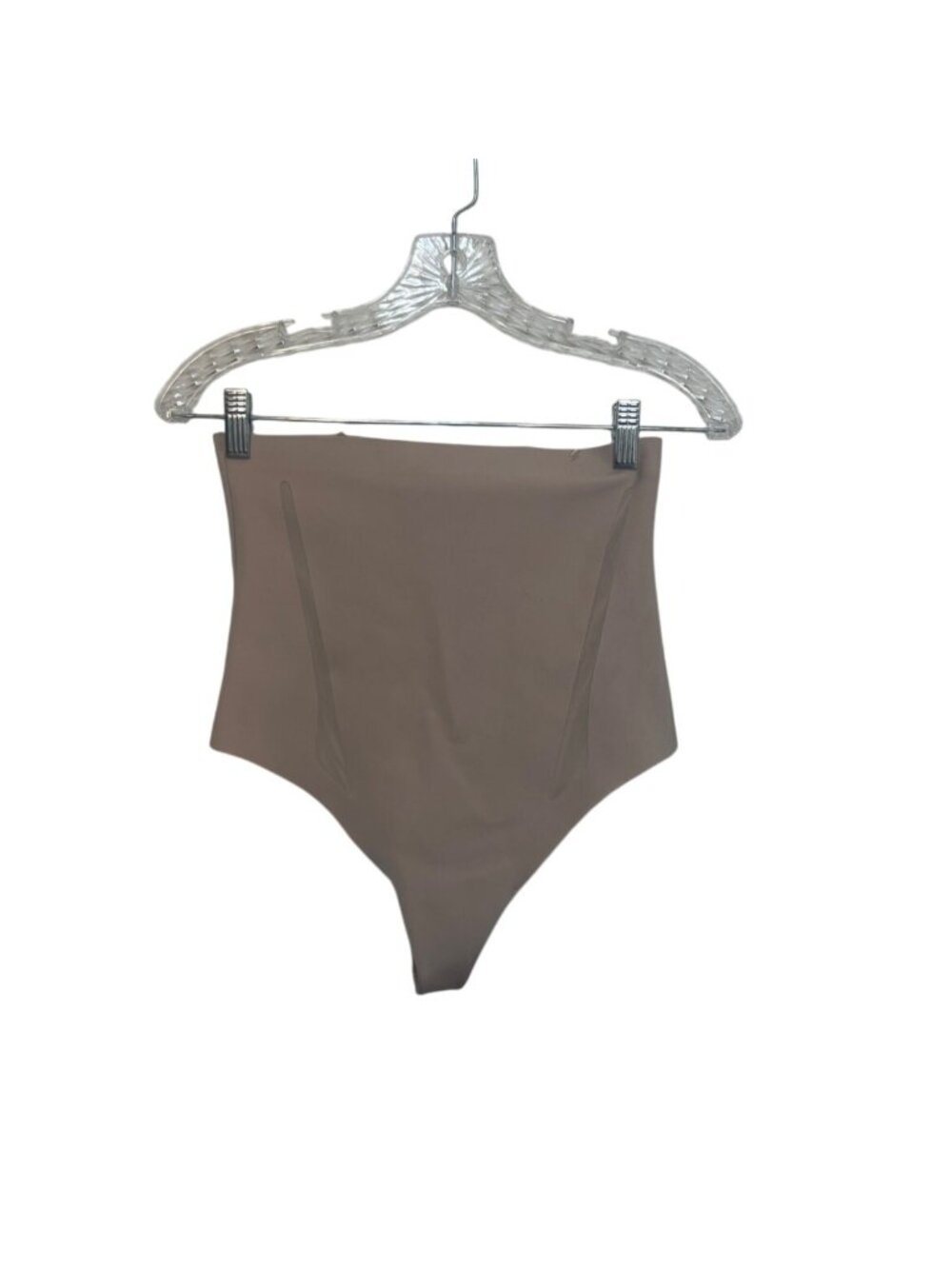 Maidenform High Waist Shaping Thong Womens Large 6 Nude New WOT